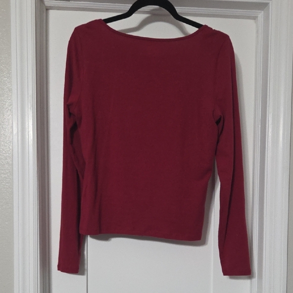 Abercrombie & Fitch Red Button Down Shirt - Picture 4 of 4